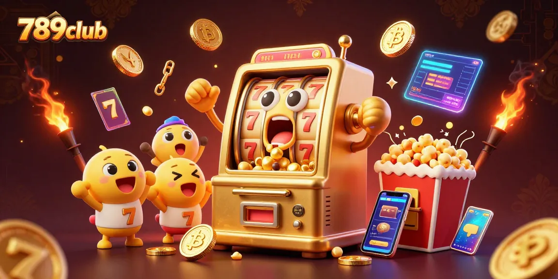 Experience thrilling jackpots at 789club with golden slot machines cheering as coins pour out!
